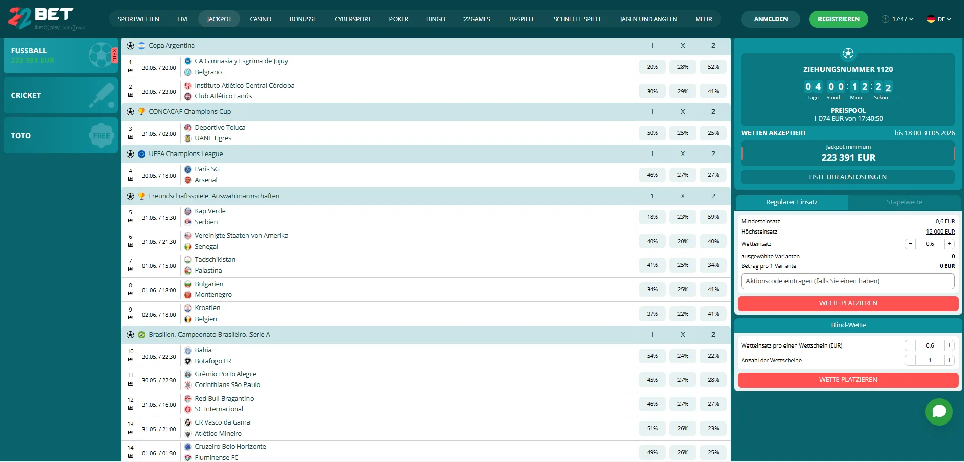 Neue Wettanbieter mit Livewetten