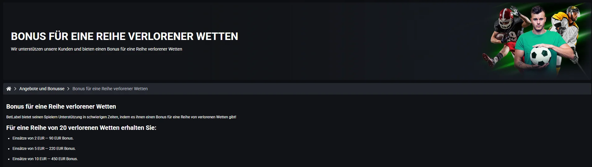 Wettbonus bei neuen Wettanbietern